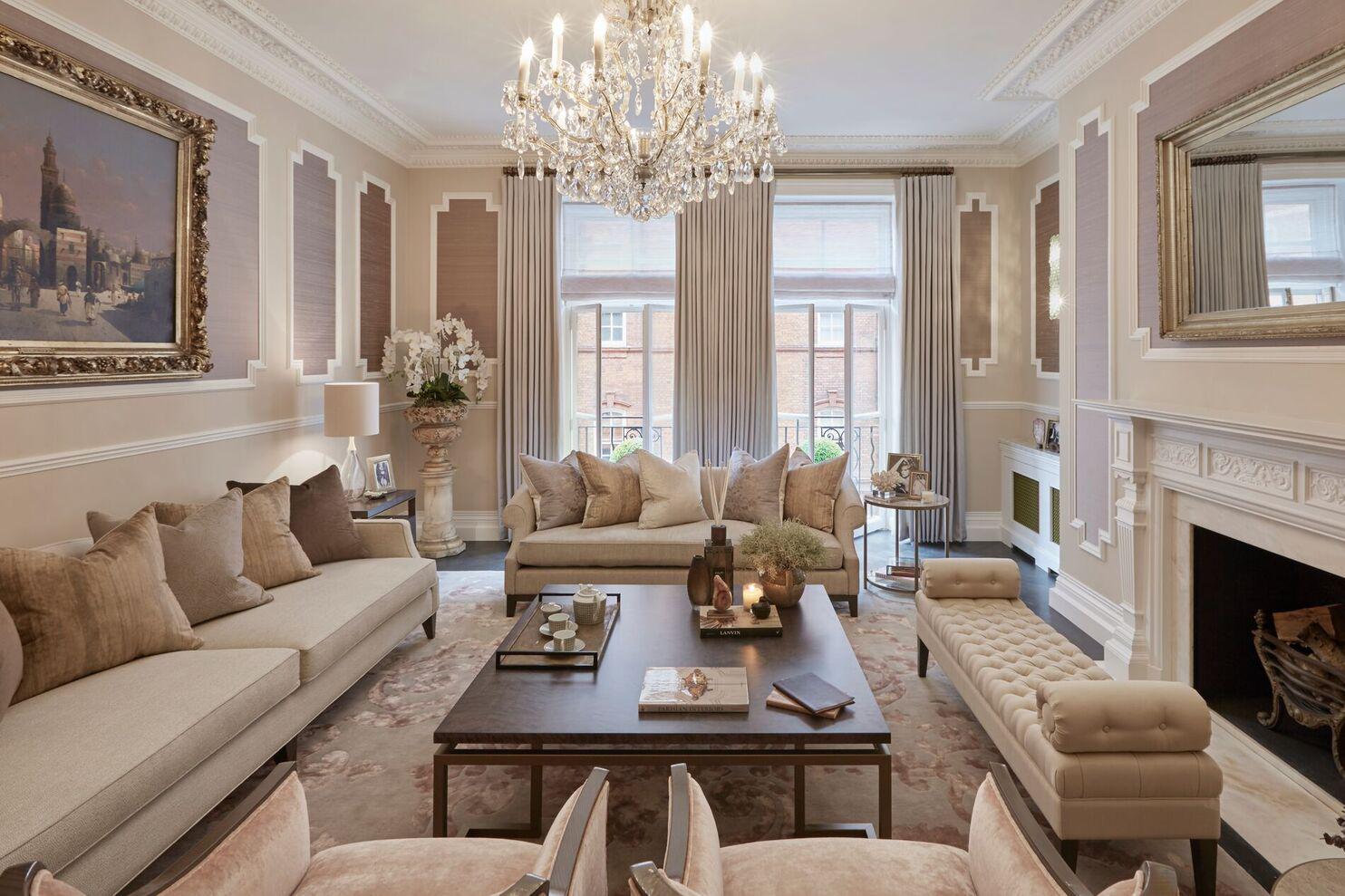 Sophie Paterson作品，Knightsbridge Apartment，引人入胜的优雅